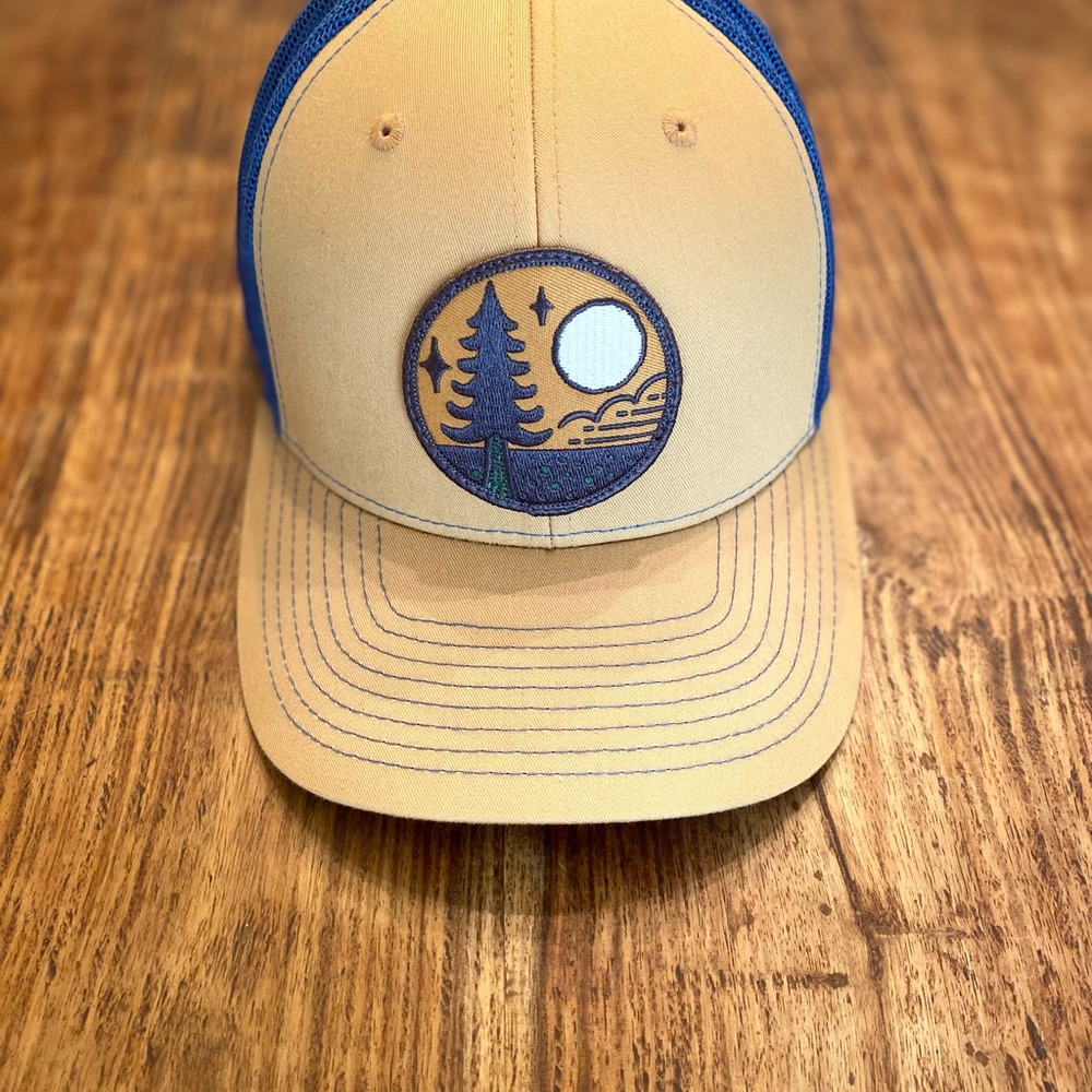 Richardson Custom Yellow and Blue Hat With Patch